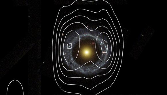 International team discovers a much larger hydrogen ring around the most perfect ring galaxy